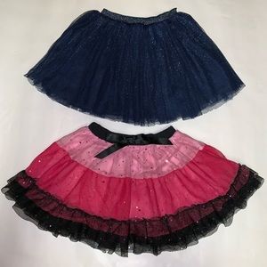 Bundle of Two Girls Tulle Tutu Skirts Hello Kitty